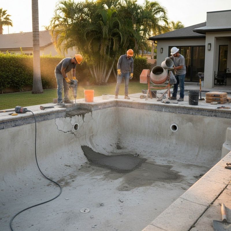 Pool Expansion Joint Replacement