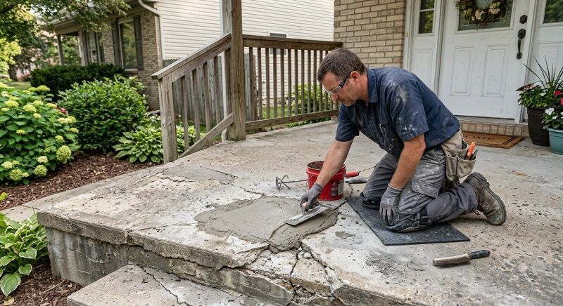 Concrete Fence Repair in West Des Moines, IA